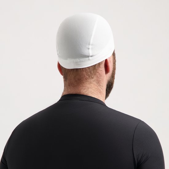 BBB Cycling Helmmuts Zomer - Fietsmuts Voor Onder Helm - 10-25 °C - Mesh Bovenstuk Voor Extra Ventilatie - Wit - One Size - ComfortCap Helmmuts Fiets BBW-293 van BBB Cycling — afbeelding 2