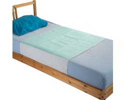 Wasbare bed onderlegger met instopstroken 85x90 cm - Duurzaam en milieubewust - Incontinentie bedonderlegger - Matrasbeschermer