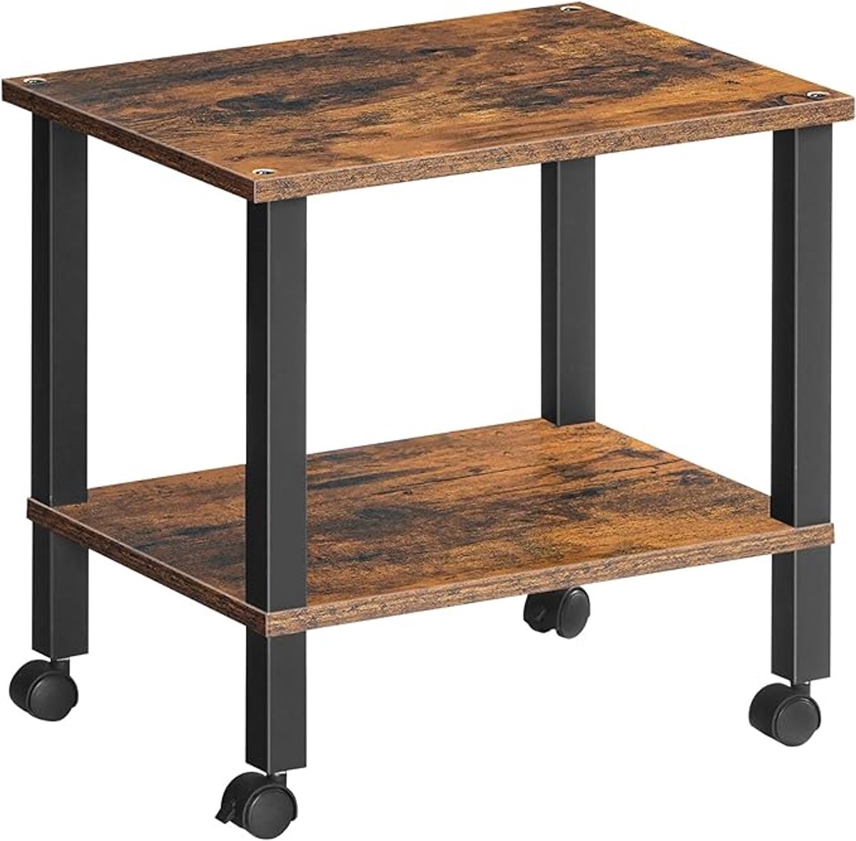 Printertafel - Stevig en Ruimtebesparend - Ideaal voor Thuis en Kantoor - Met Opbergruimte en Wielen - Organiseer je Werkplek Efficiënt - Praktisch en Functioneel Design