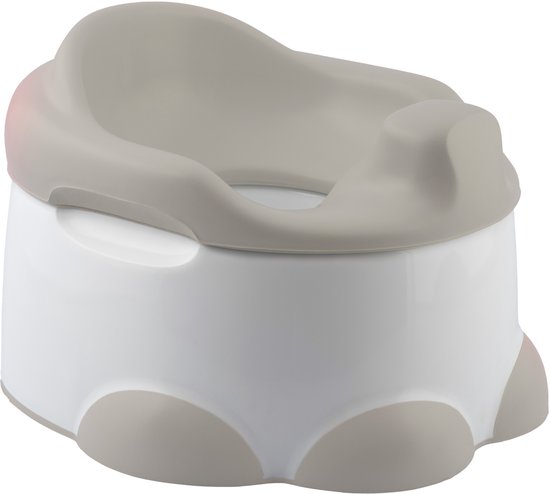 Bumbo Step 'n Potty Taupe - Toilet Trainer- Opstapje -Toilet Bril Zitje - 3 in 1 WC Potje - Plaspotje - Urinepotje - WC Zindelijkheids Training voor Jongens/Meisjes - Urinoirs voor Kind/Peuter van 2 tot 7 jaar - WC Verkleiner