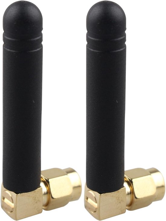 ECSiNG 4 Stück SMA Mini-Antenne 14 X 18 Mm 2,4 GHz 3 DBi 50 W