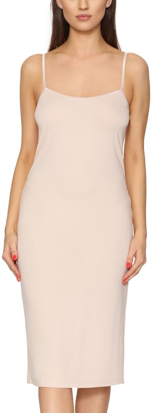 Vrouwen Satijn Volledige Slips Chemise Nachthemd, Kant Zijde Cowl Hals
