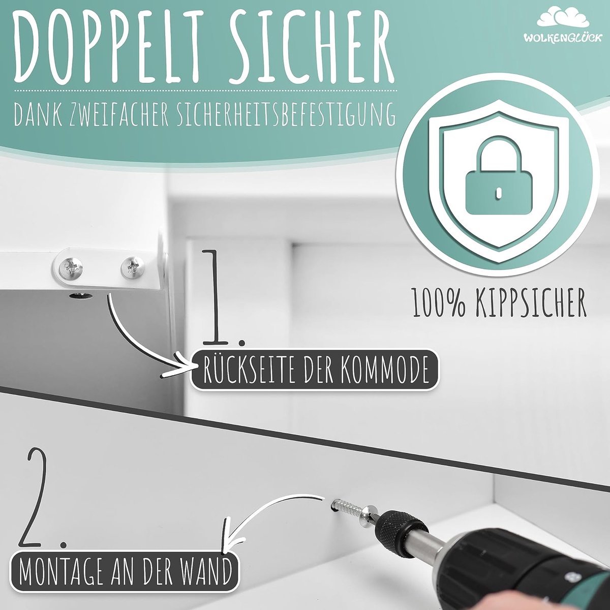Commode Baby - Verzorgingstafel - Luiertafel - Babykamer – foto 3