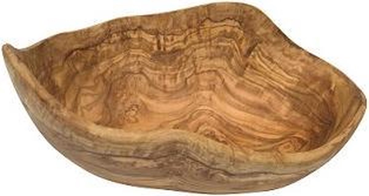 Bowls and Dishes Olijfhouten fruitschaal 30 cm bol