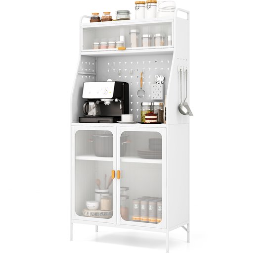 Buffet bas - 140 x 38.5 x 82.5 cm - Meuble de rangement - avec 2 portes