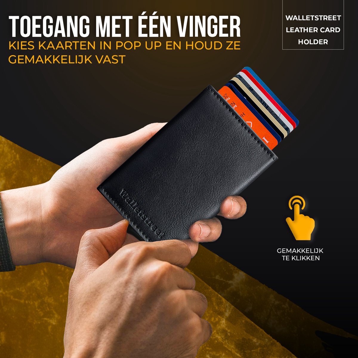 Walletstreet™ Leren Pasjeshouder met Rits – RFID Anti-Skim Portemonnee Heren & Dames – Uitschuifbare Cardholder – 12 Pasjes + Briefgeld – Compacte Luxe Creditcardhouder – Magneetsluiting – Cadeau voor Mannen en Vrouwen – Zwart — cadeau in Mode & Accessoires - foto 2