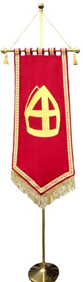 Vlaggenmast (zonder vaandel) - Sinterklaas - Goud