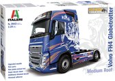 Italeri Modelbouwpakket Vrachtwagens - 3942 Volvo FH4 Globetrotter medium roof Plastic - 1:24 - Modelbouw