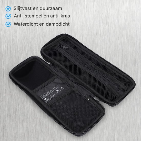 2-stuks draag bare fietsrep aratieset - Bidon houder voor fietsen - Waterdichte rits - Compacte gereed schapsor ganizer - Fiets organizer - Harde reistas voor water flessen - Klein - Zwart — afbeelding 5