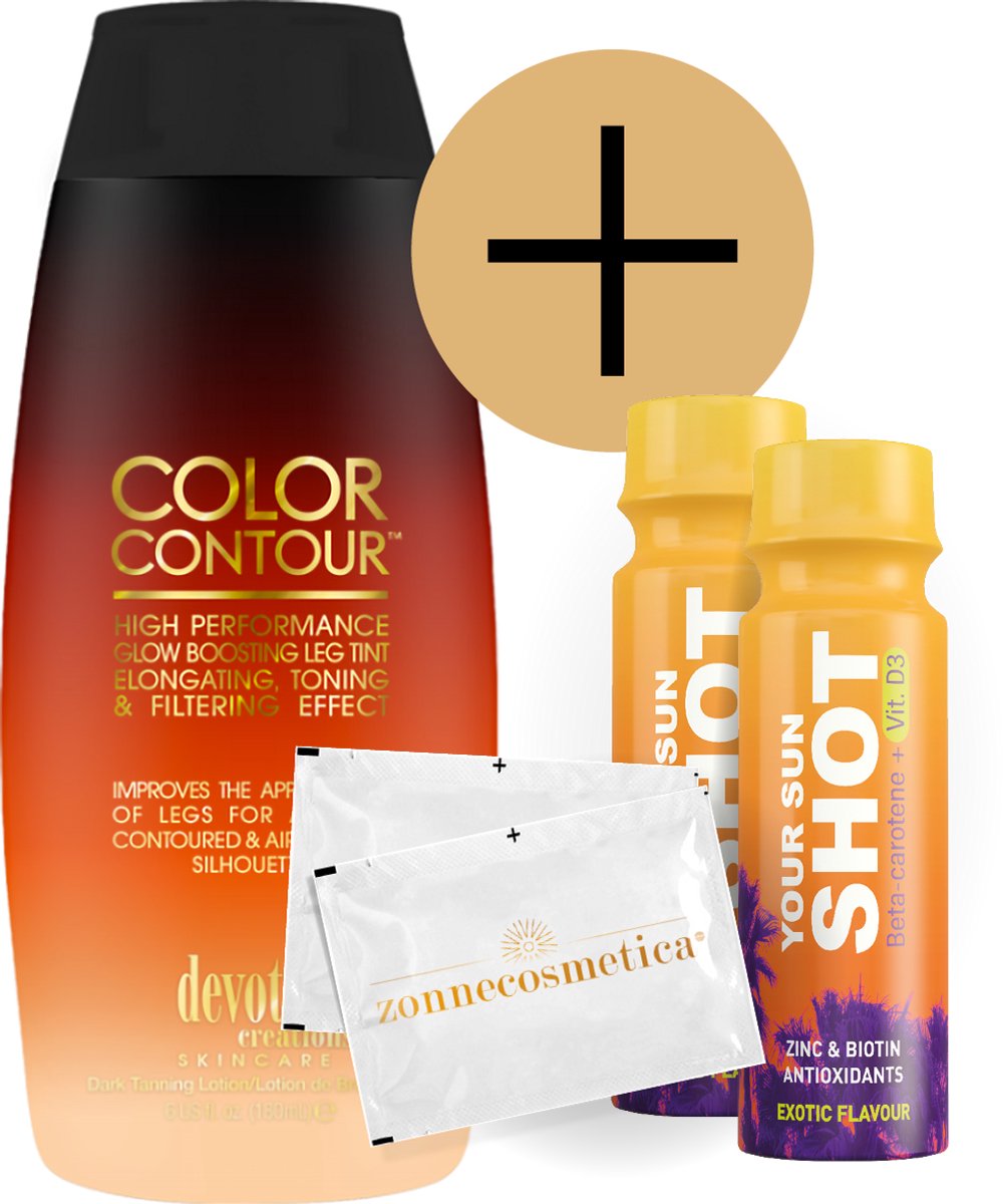 Devoted Creations - Color Contour + 2 Your Sun Shots + 2 Verfrissingsdoekjes