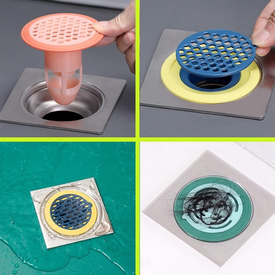 Bouchon De Vidange Universel En Silicone - Anti-odeurs & Anti-insectes - Pour Douche, évier, Baignoire