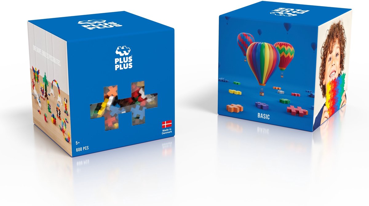 Plus-Plus Basic 600 delige bouwset - 3310 - Bouwspeelgoed - Constructiespeelgoed - Set met bouwstenen - Vanaf 5 jaar — afbeelding 2
