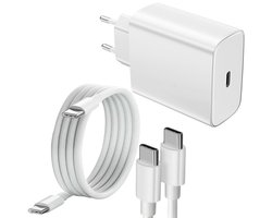 USB C Adapter 45W snellader met USB C naar USB C - 1M kabel Geschikt voor Samsung Galaxy S25/S24/S23 Ultra/FE/Plus/A16/A15/A55/A35/A56/A36/A26 & iPhone 16 /15/Pro/Pro max / iPad