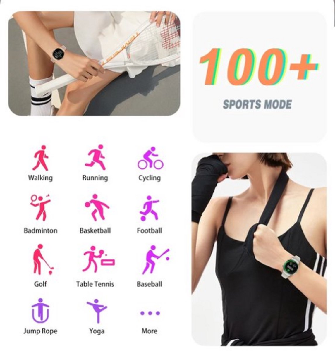 Afbeelding 3 van Gt4 Mini Smartwatch 1.27 Inch AMOLED Goud Vrouwen 2024