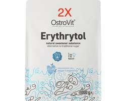 Erythritol - VEGE 2 - 2 KILO / 2 KG - Suikervervanger - Laboratorium getest kwaliteit! - OstroVit - 2000 g - Natural Vegan - 0 Calorieën - Natuurlijke suikervervanger - 1 ingrediënt Erythritol