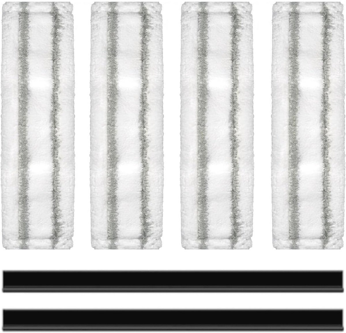 Reservepads en rubberen lippen voor raamzuiger - 6 stuks accessoires voor raamreiniging