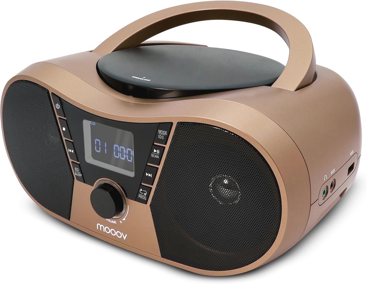 CD-speler met FM-radio, USB-poort, en Slaapfunctie