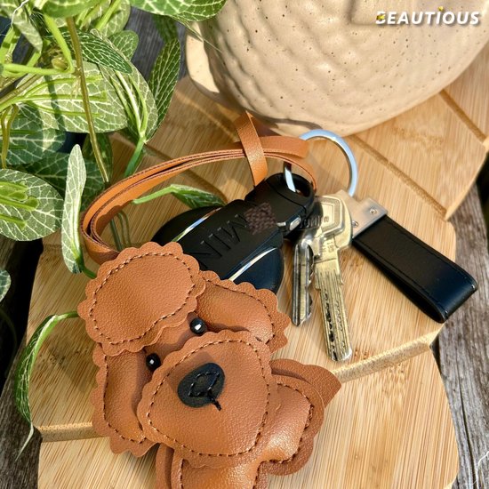 Hondenhaarsleutelhanger - Leren Handbag Hangertje | Charm Opslag Hondenhaarsleutelhanger - Leren Handbag Hangertje | Charm Opslag