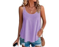 Tanktop dames zomer top sexy mouwloos T-shirt nieuw spaghetti cami bovenstuk zomermode shirt ronde hals blouses basic tops S