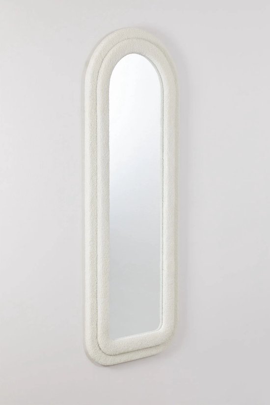 Miroir Sur Pied Ovale, Pleine Longueur, Cadre En Métal, 40 X 160 Cm Noir 99016496