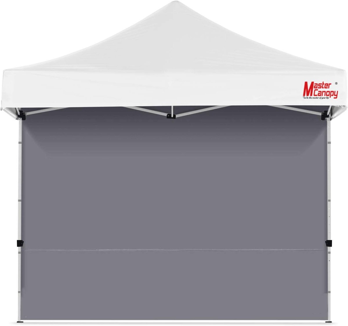 Zijwandpanelen voor Gazebo - Bescherming tegen de Zon - 1 pak - Grijs - 3 x 3 m