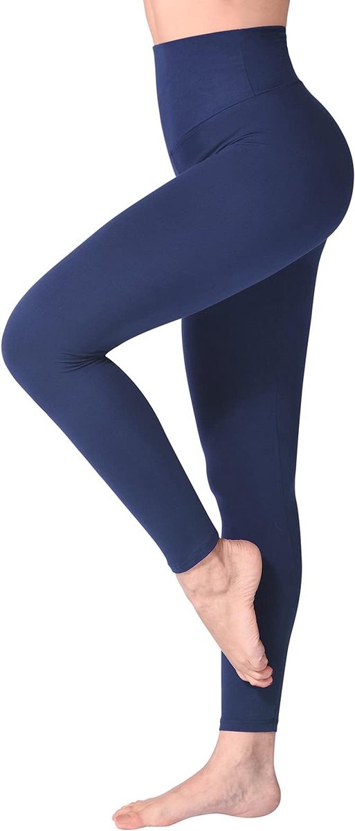 Legging met Hoge Taille voor Vrouwen - Boterzachte Yoga Broekjes voor Sport en Fitnes S-M