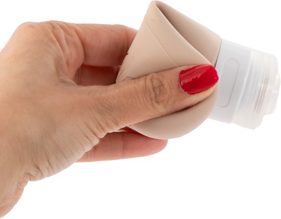 Tu‑Untangle Flacons de Voyage Silicone 90 ml – 8 Pièces (2x4) – Réutilisables & Antifuite – Format Cabine – Écologiques