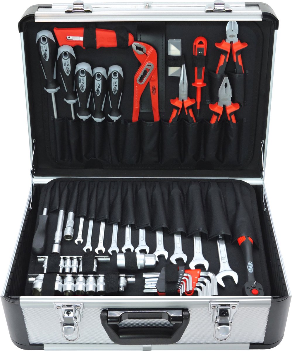 FAMEX 702-L aluminium gereedschapskoffer – leeg – zonder gereedschap