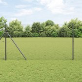 vidaXL - Gelast - Draadhek - Grijs - 1,4 - x - 10 - m - in - Staal
