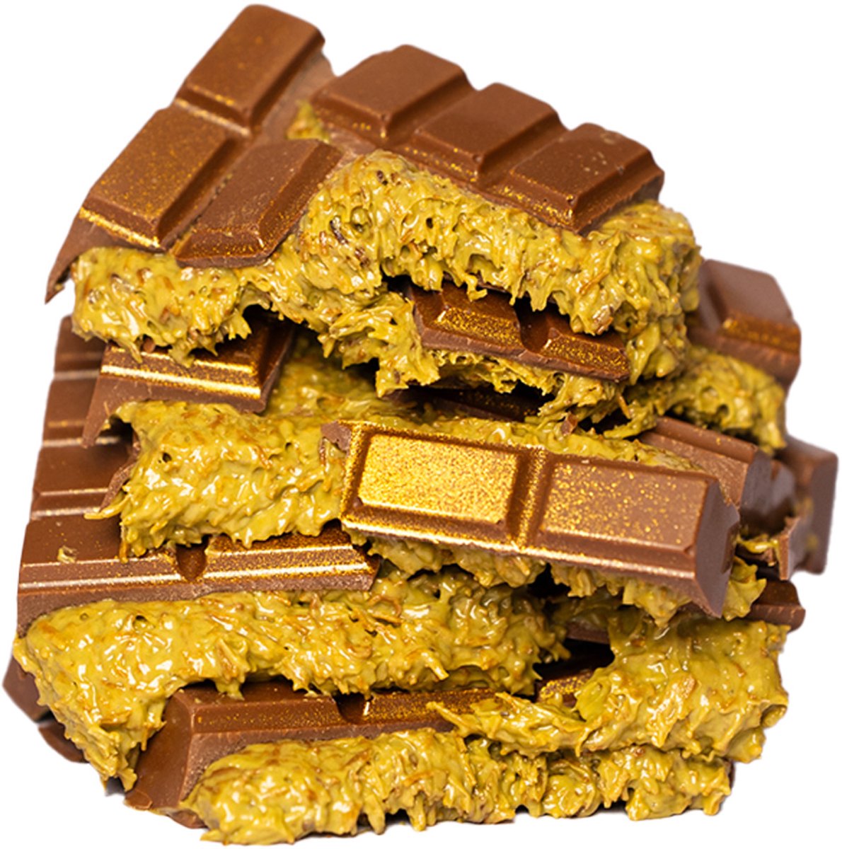 Candyshop LOLO Dubai chocolade pistache reep - gold edition - Viral van TikTok - 200 gram