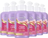 Andrélon Versterkende Leave-in Haarcrème - Levendig Lang - verrijkt met biotine - 6 x 200 ml