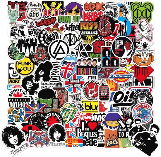 Aufkleber 200 Stück Sticker Set Neon Coole, Wasserdichte Vinyl Aufkleber, Sticker für Scrapbook Journal Laptop Koffer Skateboard Trinkflaschen Macbook Tagebuch Tasse Hefte Snowboard Gitarre Tablet usw