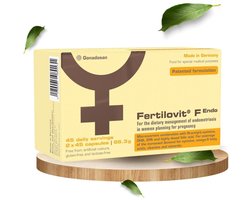 Fertilovit F Endo - natuurlijk en wetenschappelijk onderbouwd supplement voor vrouwen met endometriose die zwanger willen worden en hormonale balans willen ondersteunen