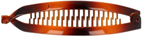 Pince banane marron 16 cm – Pince queue de cheval Basic – Plastique robuste