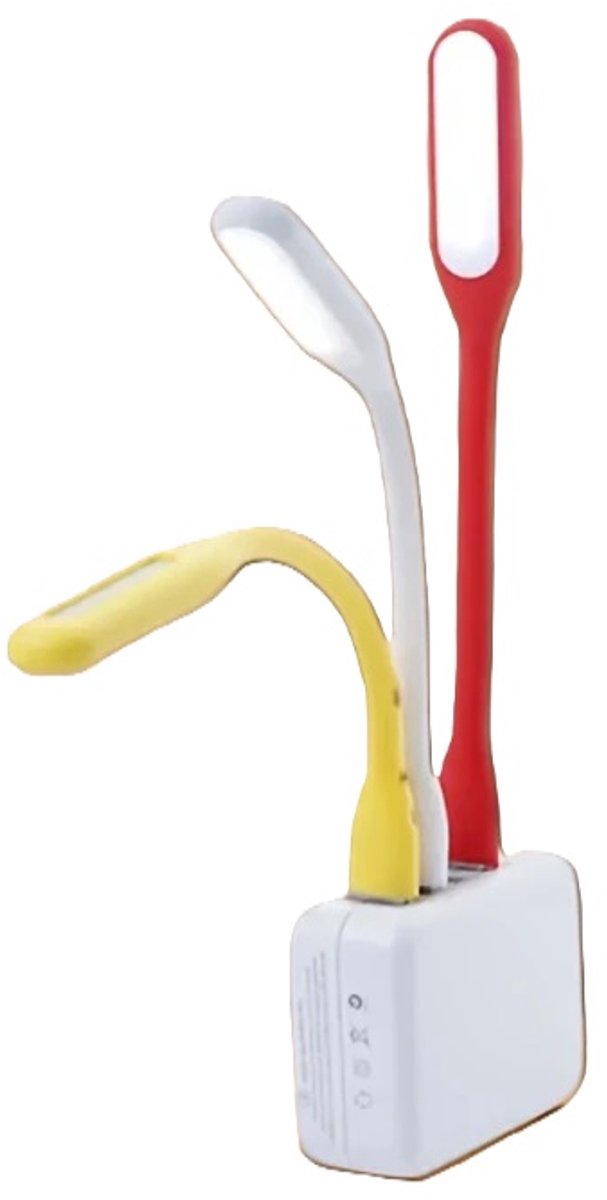 Flexibele USB LED Lamp I Draagbare USB LED-leeslamp I USB Licht I Laptop Leeslamp I Leeslicht I Rood van Merkloos — afbeelding 2