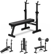 Zipro® Core Halterbank - Fitnessbank - Bench press bank - Bankdrukbank - Krachttraining - Verstelbaar - Voor Beginners en Professionele sporters - Duurzaam en Comfortabel