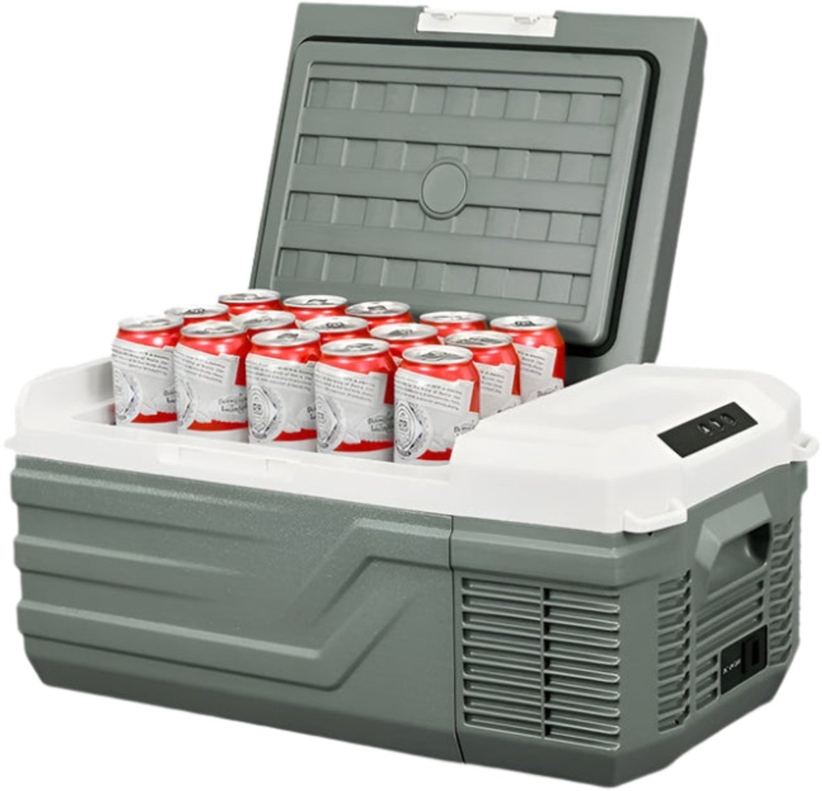 Hanimo Draagbare Autokoelkast met Vriesvak – 12/24V - Koelbox - Auto Koelbox - Koelbox Elektrisch - Temperatuur Tot -20°C - 15L
