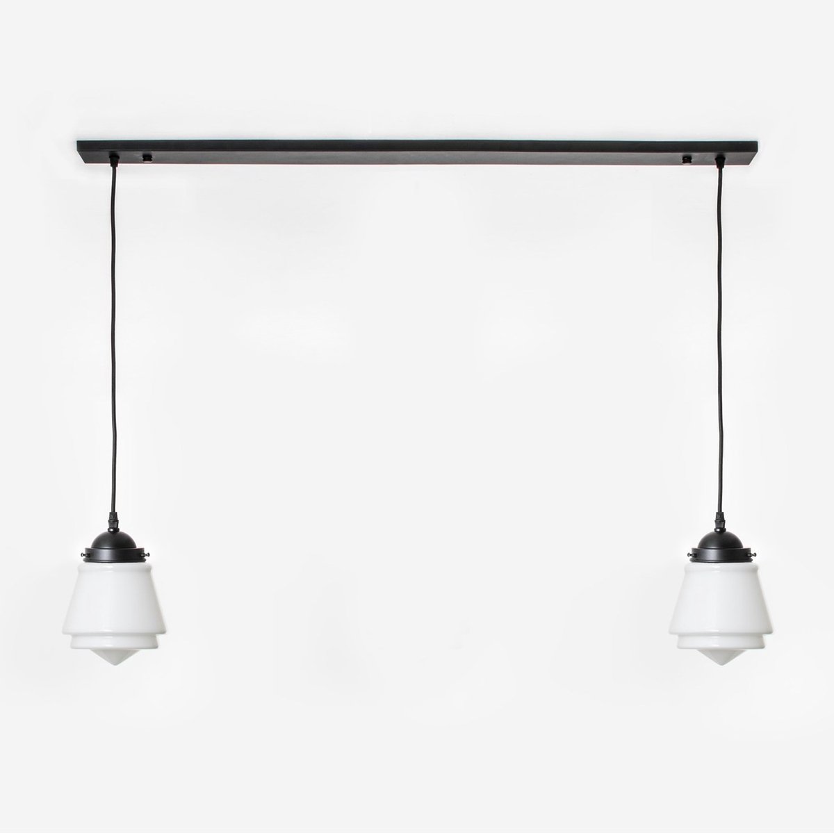 Coloured by Art 2 x Komeet lampen aan plafondbalk Moonlight - Art Deco Trade Wit