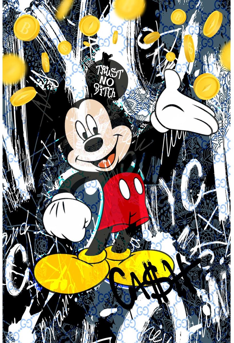 Acrylglas Kunstwerk “Mickey Mouse Pop Art”