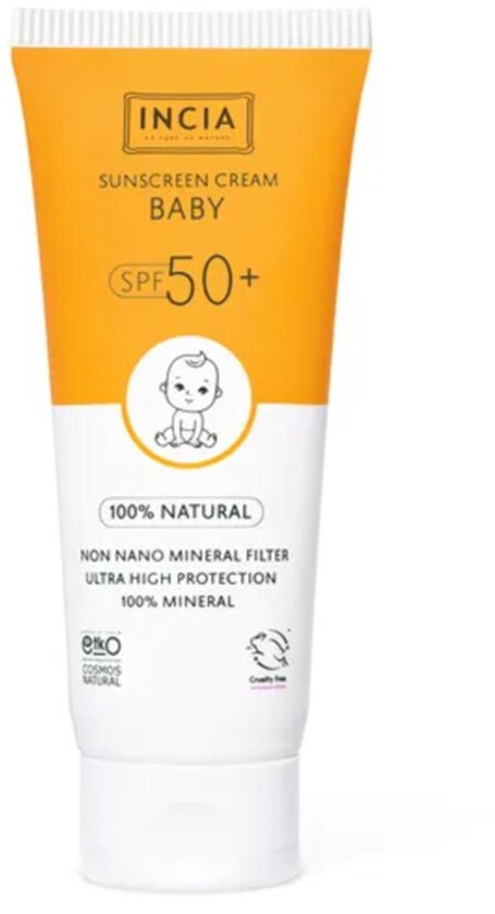 INCIA - Natuurlijke Zonnebrandcrème voor Baby & Kind - SPF 50+