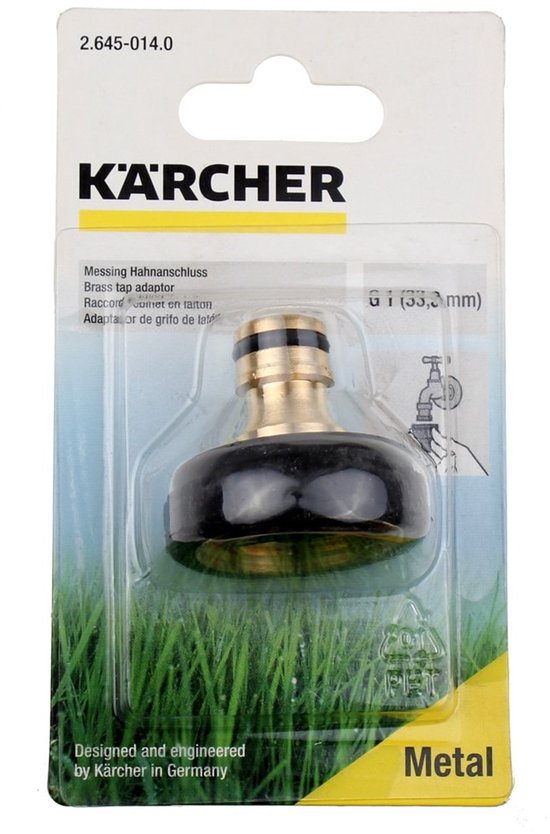 Foto: K rcher home garden 2 645 014 0 messing kraanaansluiting steekkoppeling 25 mm 1 binnendraad