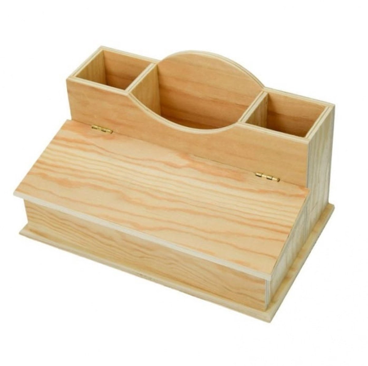 Bureau organiser, pennenbak, 23x14x13cm, onbehandeld hout, EFCO