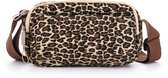 SF - Multi vakjes crossbody reistasje - ideaal voor op vakantie - Leopard