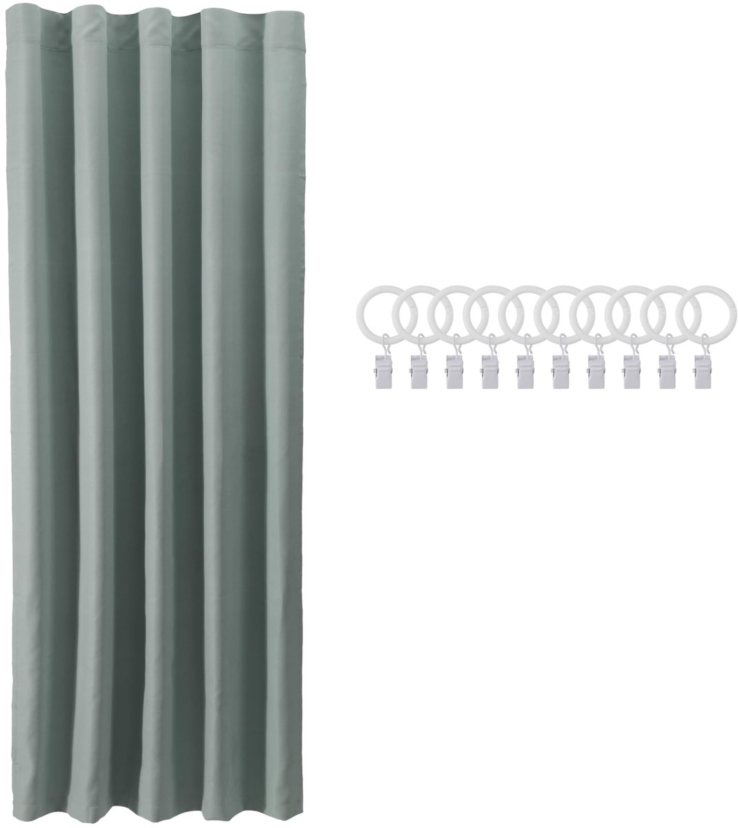 Ibenzoa Gedetailleerd Thermisch Gordijn voor Uitstekende Warmteisolatie – 140 x 240 cm – Grijs