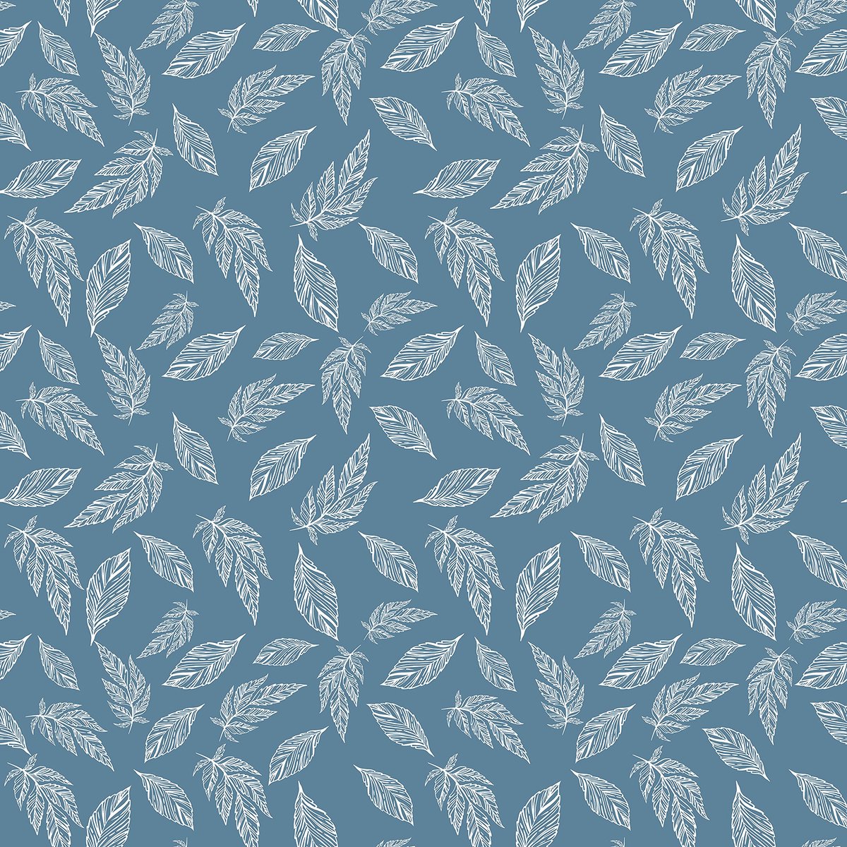 Ibenzoa® Blauw Leaf Tafelkleed - 145 x 145 cm