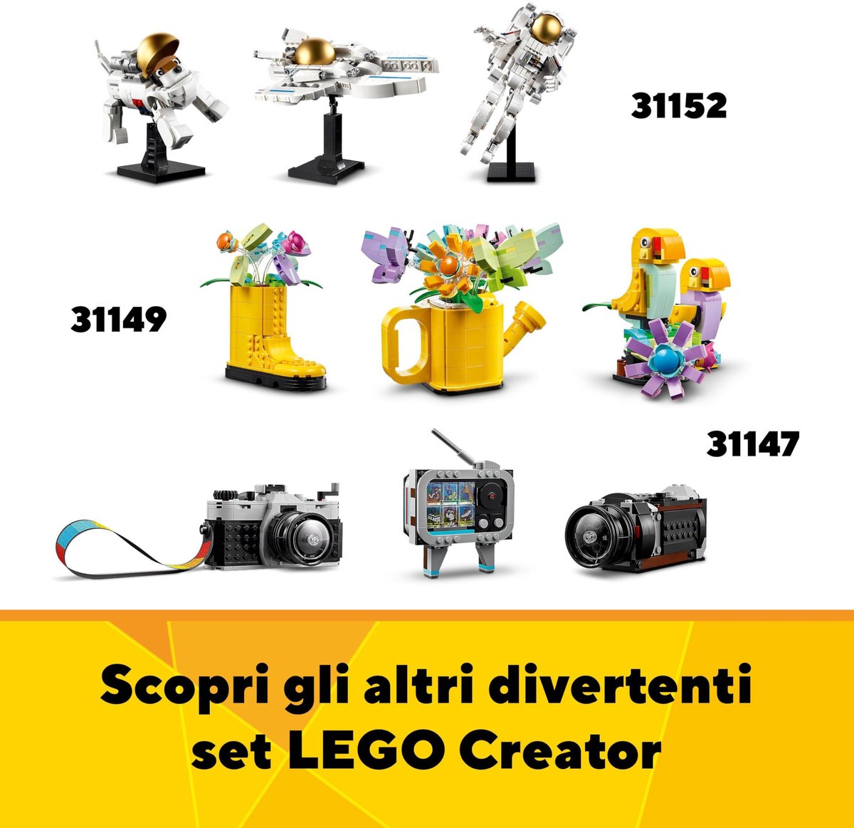 LEGO 31148 Creator 3in1 Retro rolschaats met Mini Skateboard en Gettoblaster Radio Speelgoed — afbeelding 12
