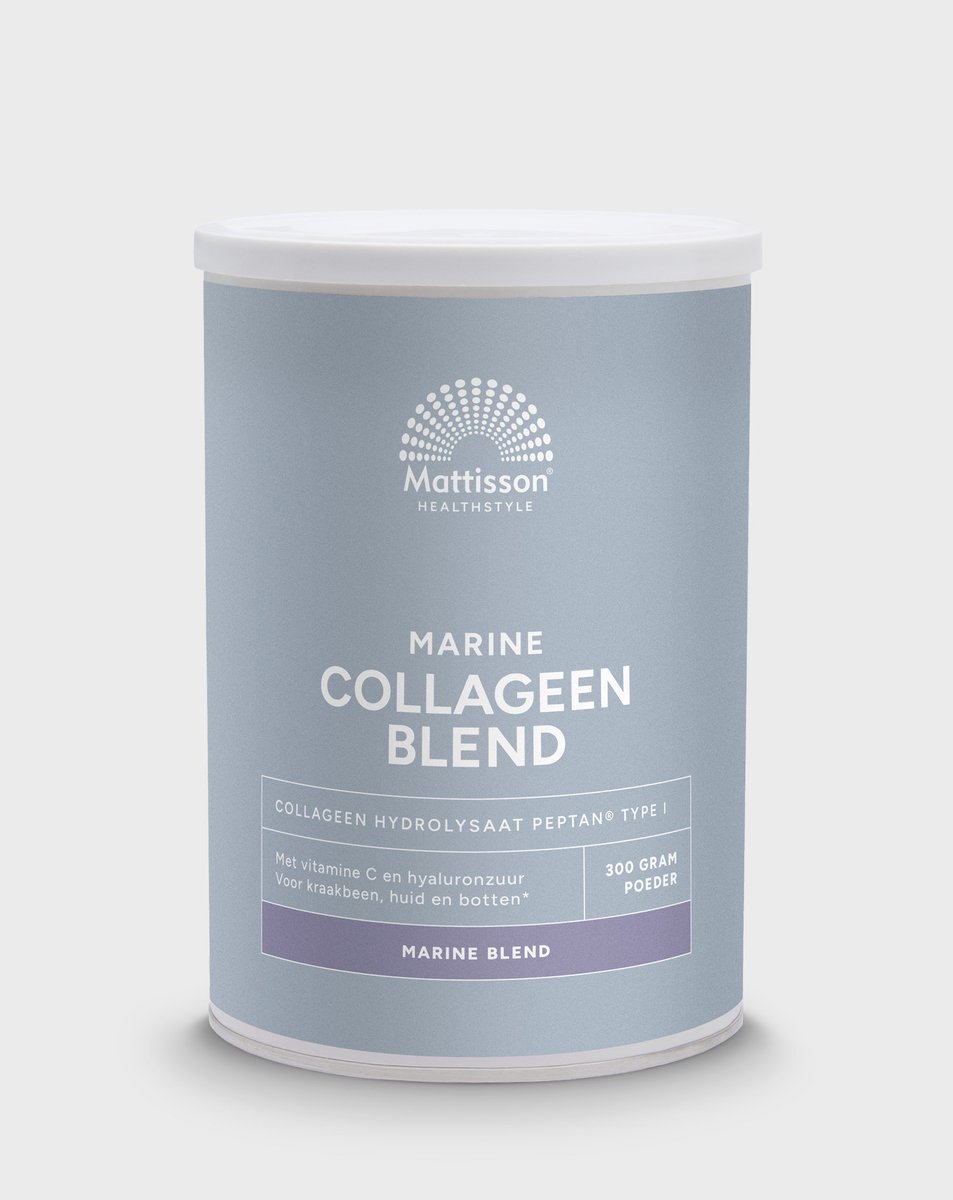 Goedkoopste Mattisson - Marine Collageen Poeder Peptan Blend - Collageen Hydrolysaat met Vitamine C & Hyaluronzuur - 300 Gram