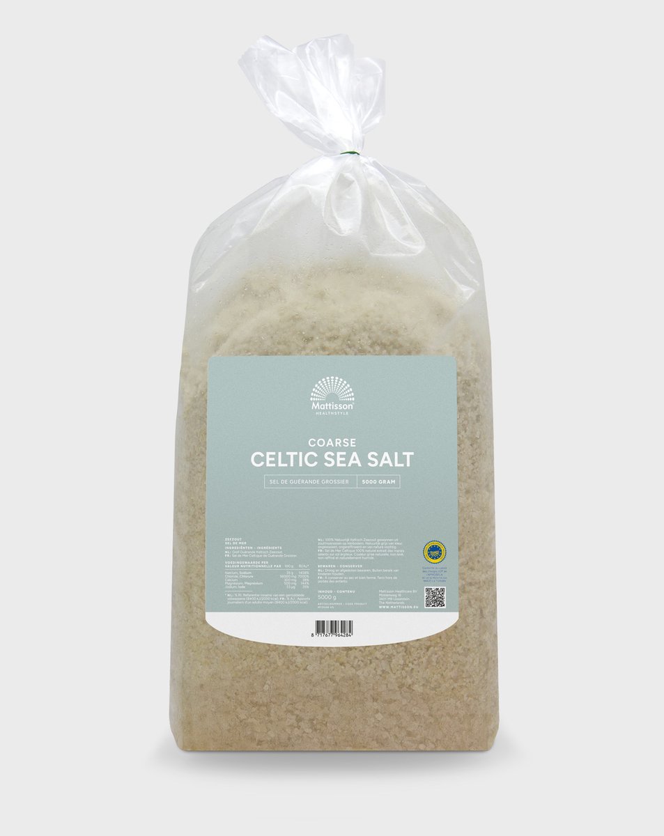 Goedkoopste Mattisson - Keltisch Zeezout Grof - Celtic Sea Salt - Vegan - Navulzak 5 kg