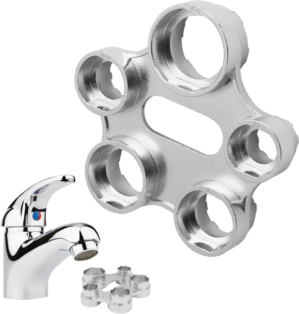 Ibenzoa® Multifunctionele Montage Sleutel Set voor Kraanonderdelen - Diverse Maten