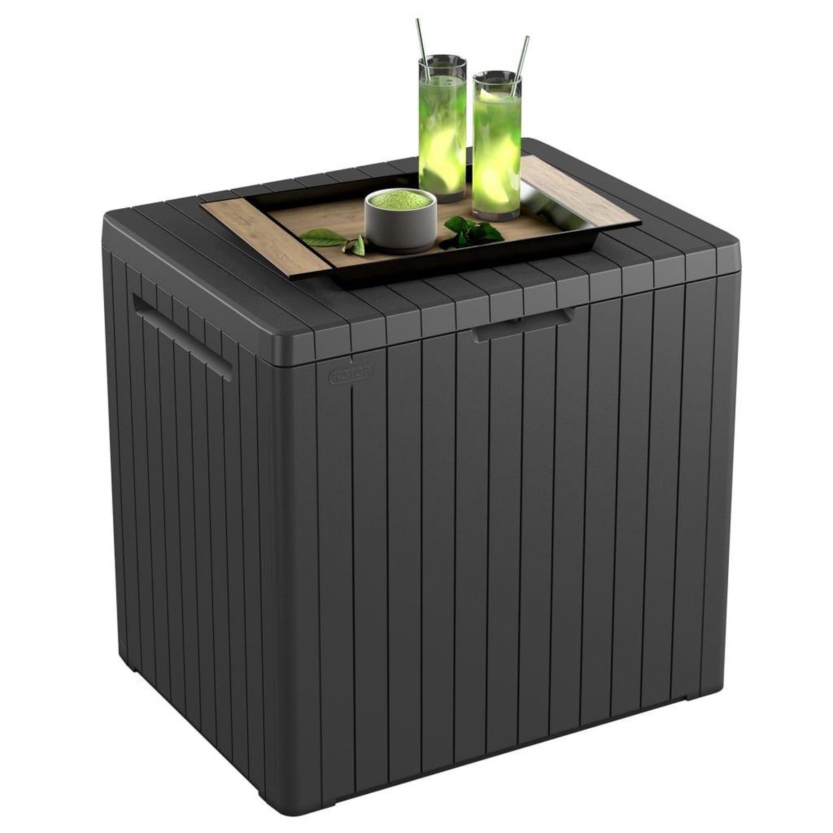 Keter City Opbergbox - 113L - 57.8x44x54.8 cm - Antraciet